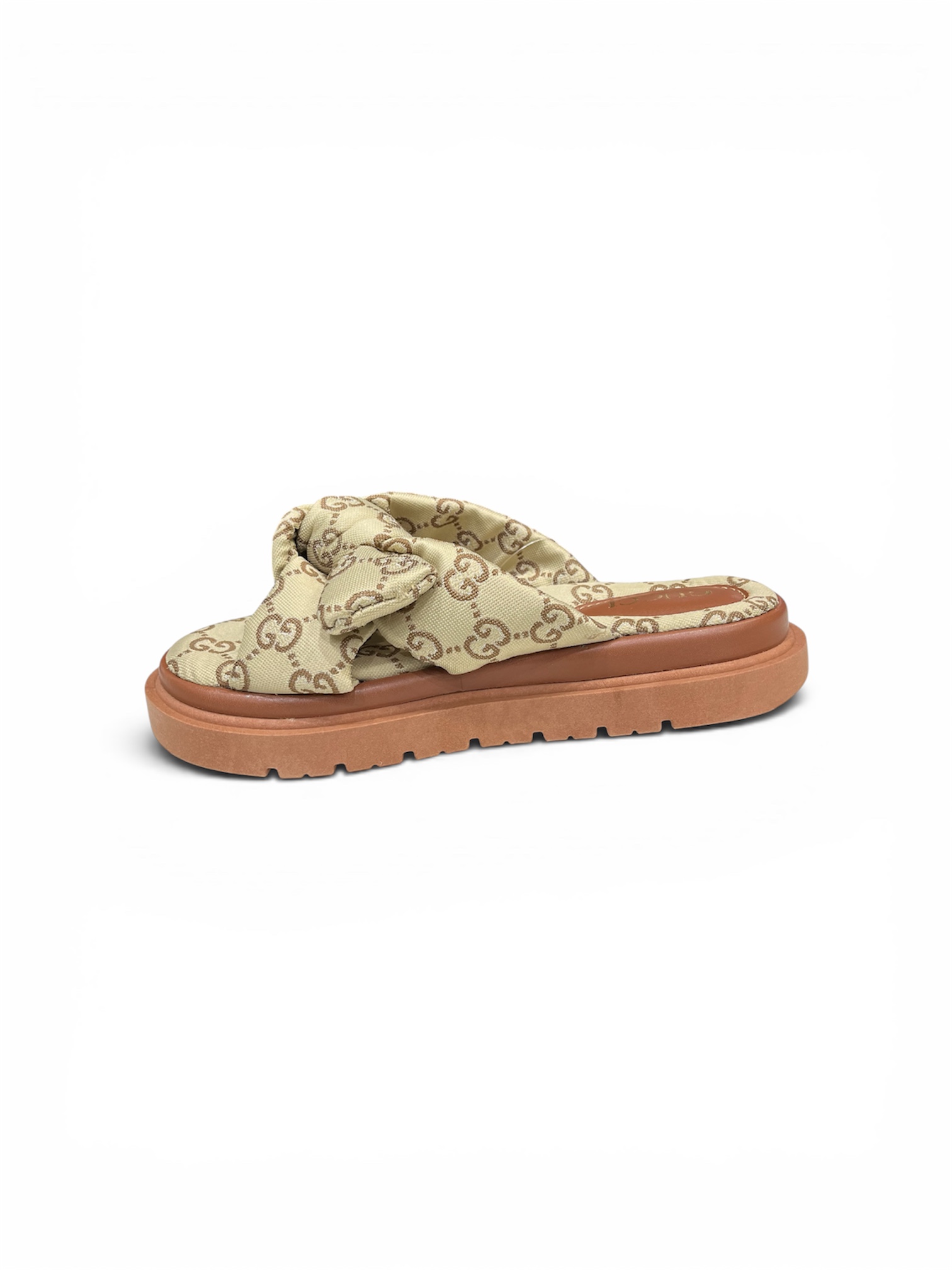 SANDÁLIA GUCCI LAÇO ( NUDE )